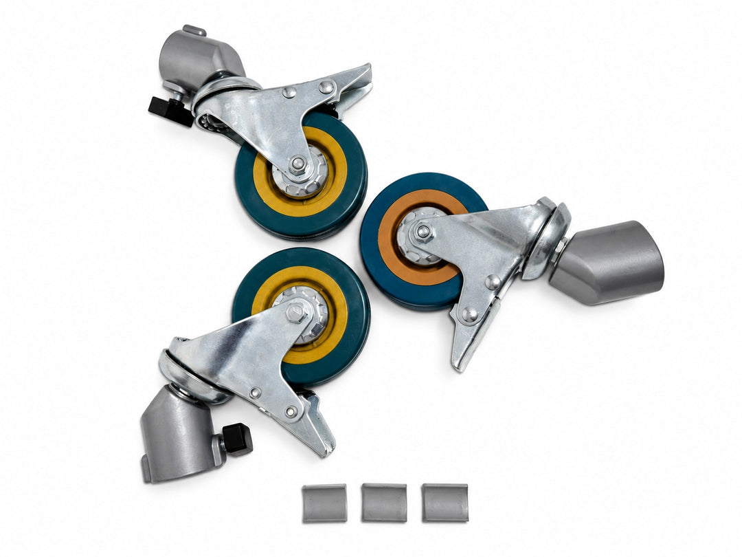 Ruedas Dolly 8cm Para Tripodes C- Stand Con Freno