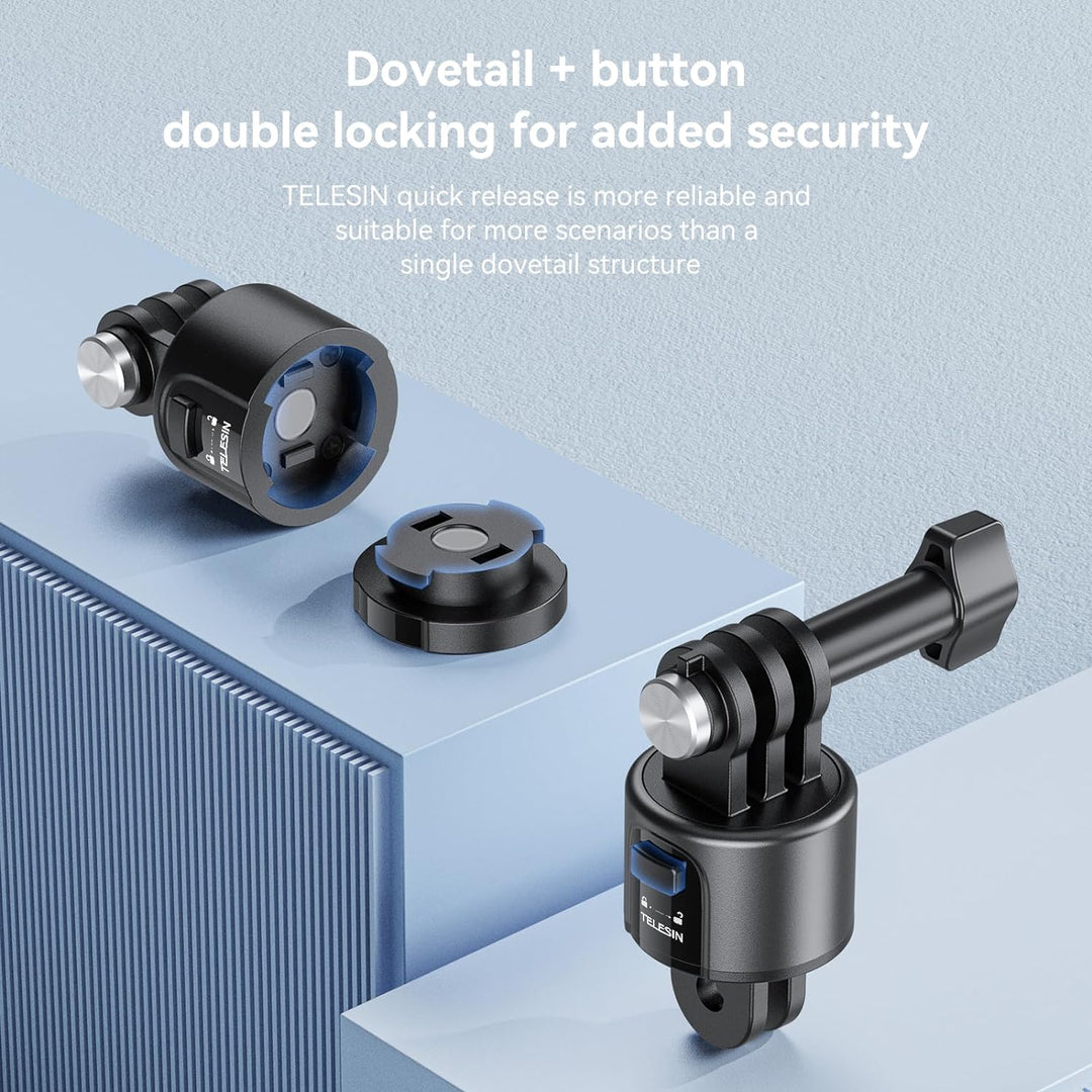 Adaptador Magnético Liberación Rápida Telesin Gopro Insta360