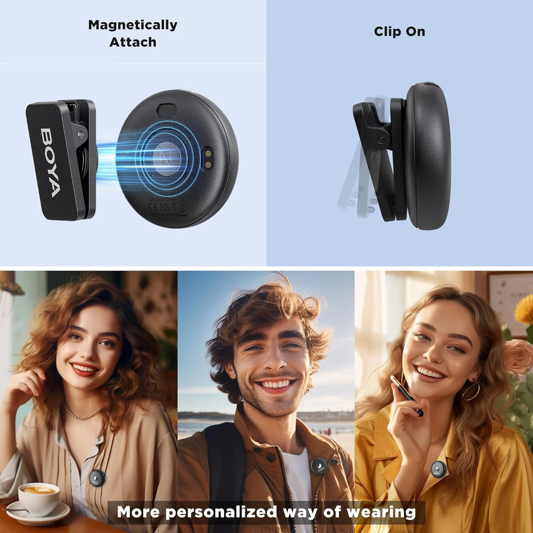 Micrófono Inalámbrico Usb C Doble Transmisor Boya Omic U