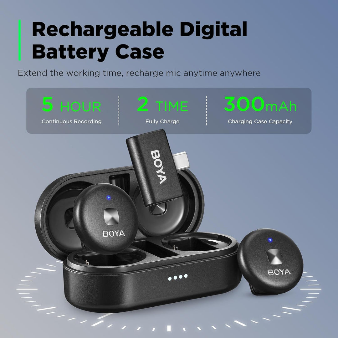 Micrófono Inalámbrico Usb C Doble Transmisor Boya Omic U