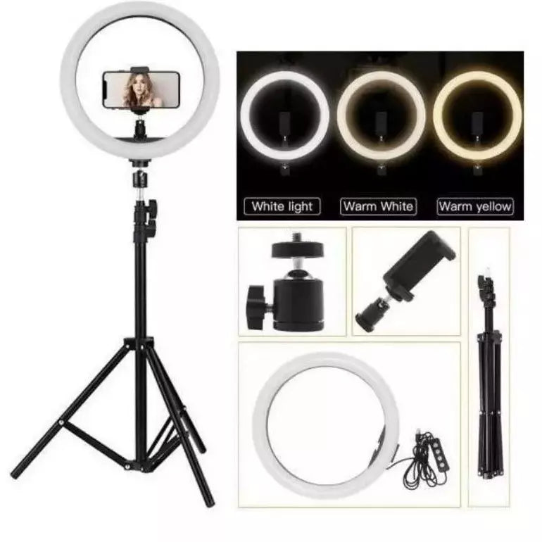 Aro De Luz 26 Cm Profesional + Tripode 2m - LA BOUTIQUE FOTOGRAFICA LA BOUTIQUE FOTOGRAFICA