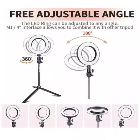 Aro De Luz 26 Cm Profesional + Tripode 2m - LA BOUTIQUE FOTOGRAFICA LA BOUTIQUE FOTOGRAFICA