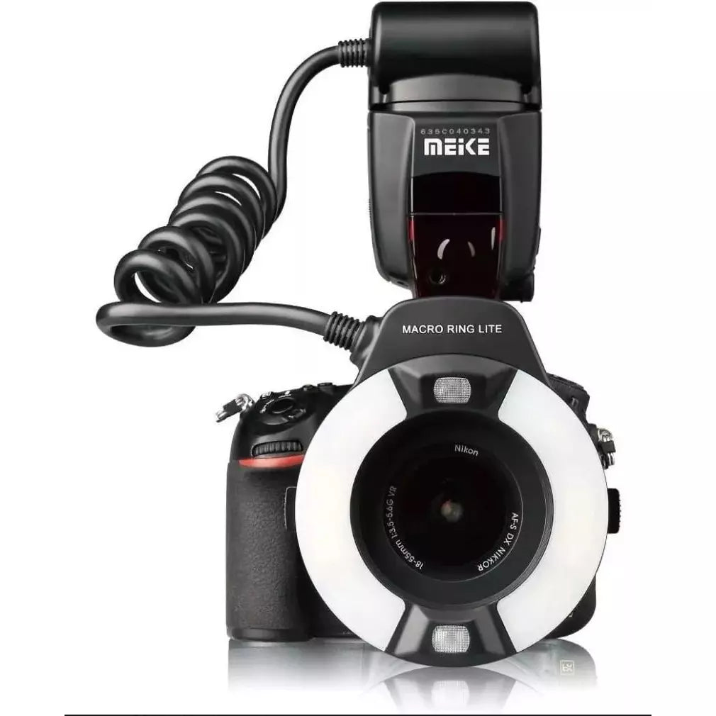 Ring Flash Anular Macro Meike Mk 14ext Para Nikon y Canon