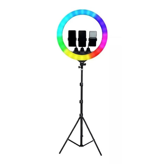 Aro De Luz Multicolor 55cm + Trípode