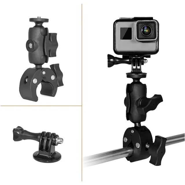 Soporte Tipo Ram 5cm Con Prensa Fácil Anclaje Cámaras Accion