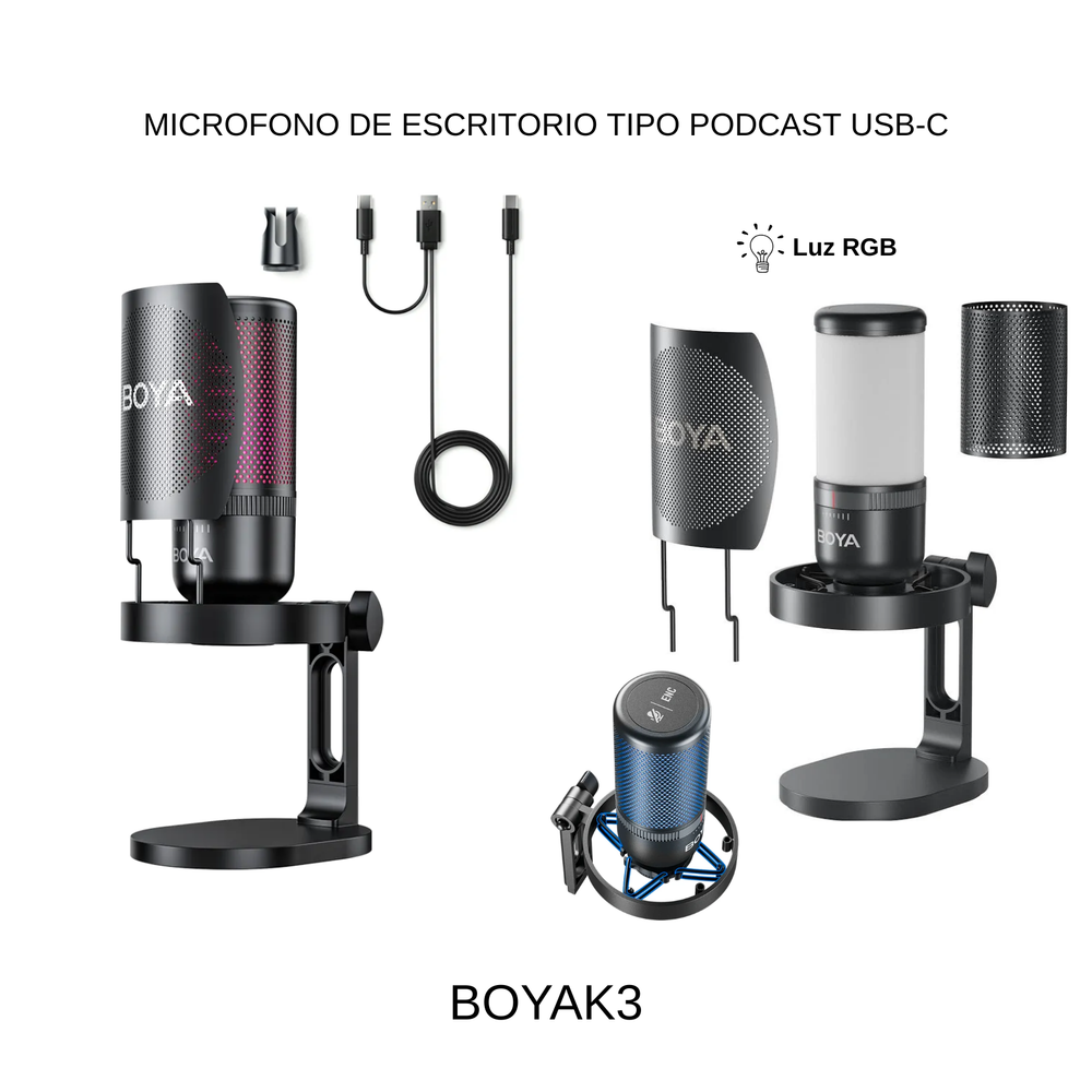 Microfono BoyaK3 Profesional Para Grabacion