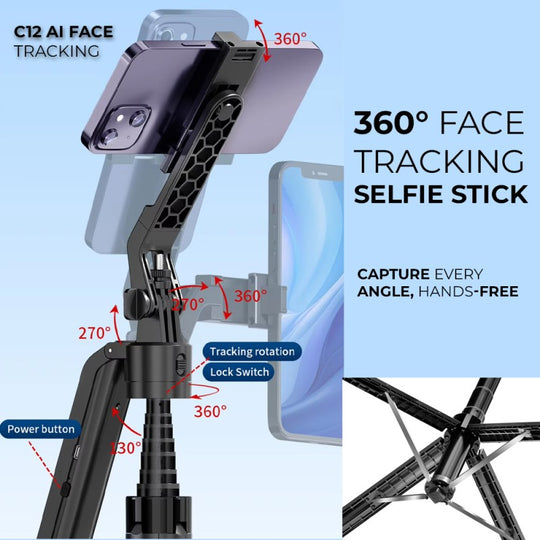 Tripode Y Palo Selfie Con Inteligencia Artificial