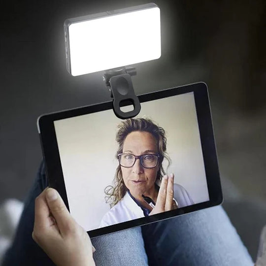 Panel Luz Led Portatil Multicolor Con Clip Para Celular Tablet Computador