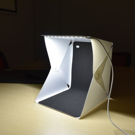 Caja De Estudio Acrílica Luz Led Para Producto