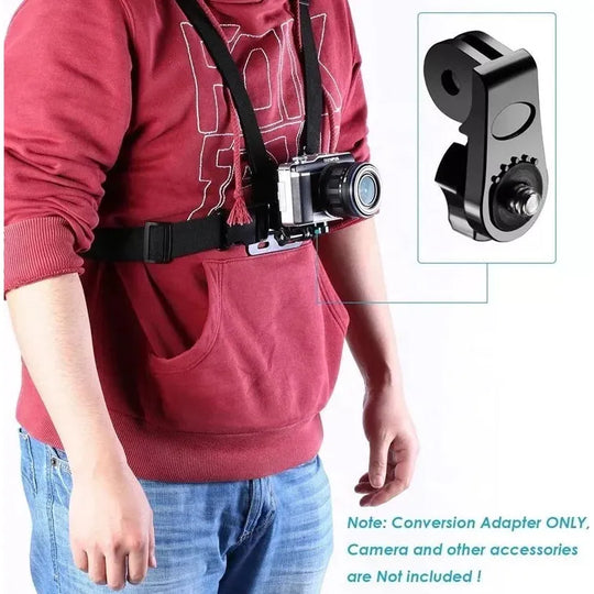 Conversor Acople GoPro Rosca 1/4 Para Pechera