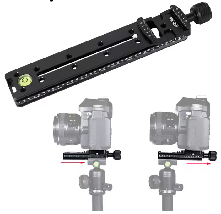 Riel Panorámico o Nodal Para Cámara Arca Swiss 15CM