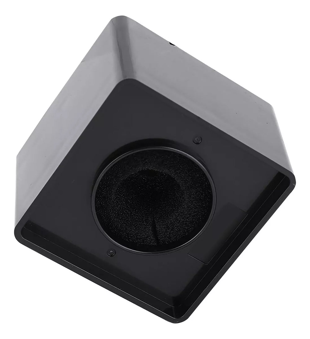 Cubo Microfono Porta Logo Cubo Microfono Negro