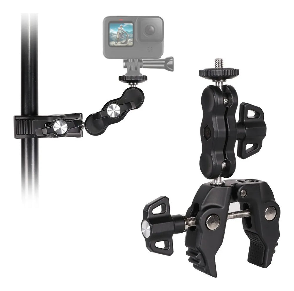 Clamp Multifuncional Con Rotula Para Accesorios Fotograficos