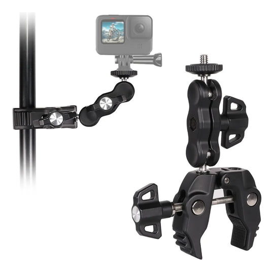 Clamp Multifuncional Con Rotula Para Accesorios Fotograficos