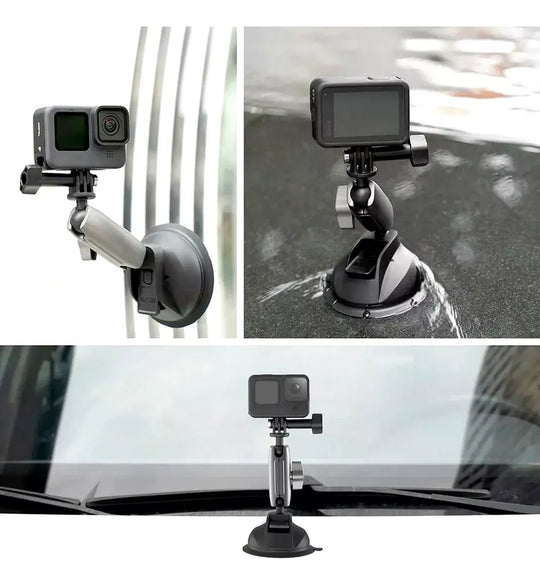 Soporte Chupa Ventosa Telesin Para Cámaras Accion Gopro Insta Celular