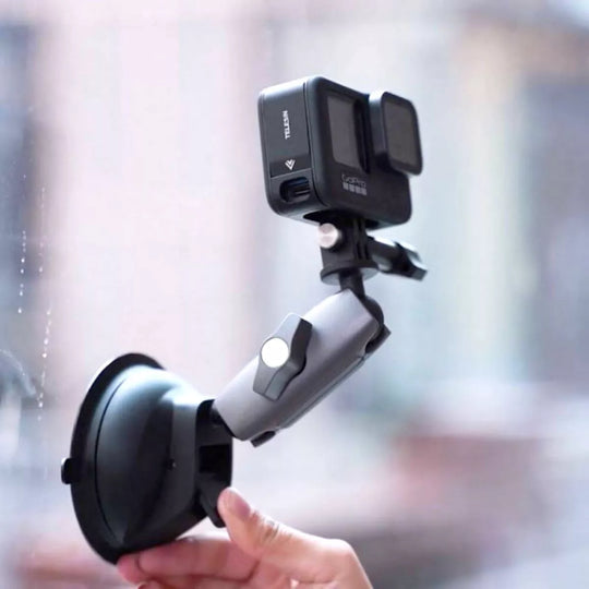 Soporte Chupa Ventosa Telesin Para Cámaras Accion Gopro Insta Celular