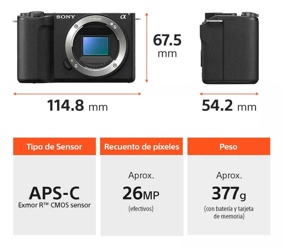 Kit Cámara Sony Zve-10 II Mirrorless Con Lente Oss II 16-50 Mm F3.5-5.6
