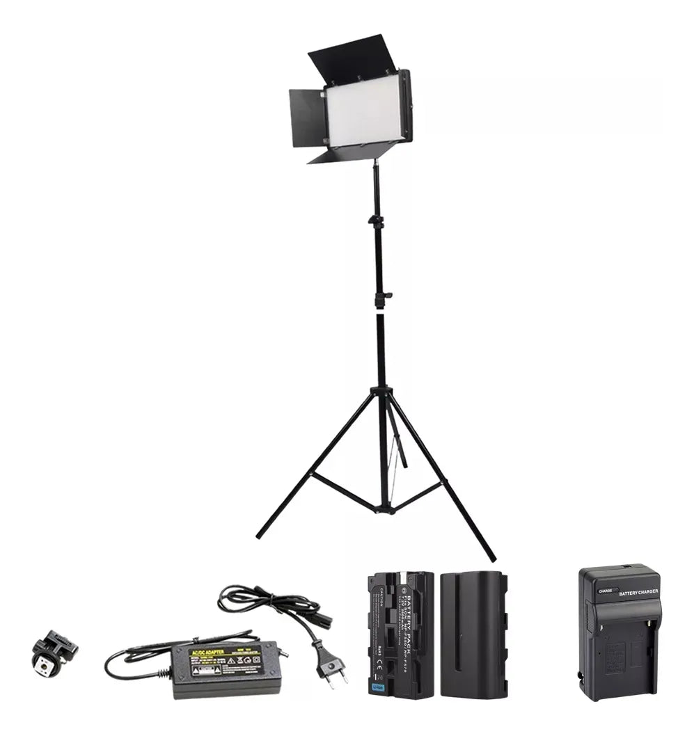 Lampara Led RGB 23W 2 Baterias + Cargador Adap Led600RGB