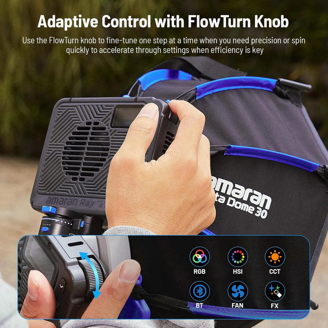 Lampara Led Rgb 120W + Octabox De 30Cm AMARAN