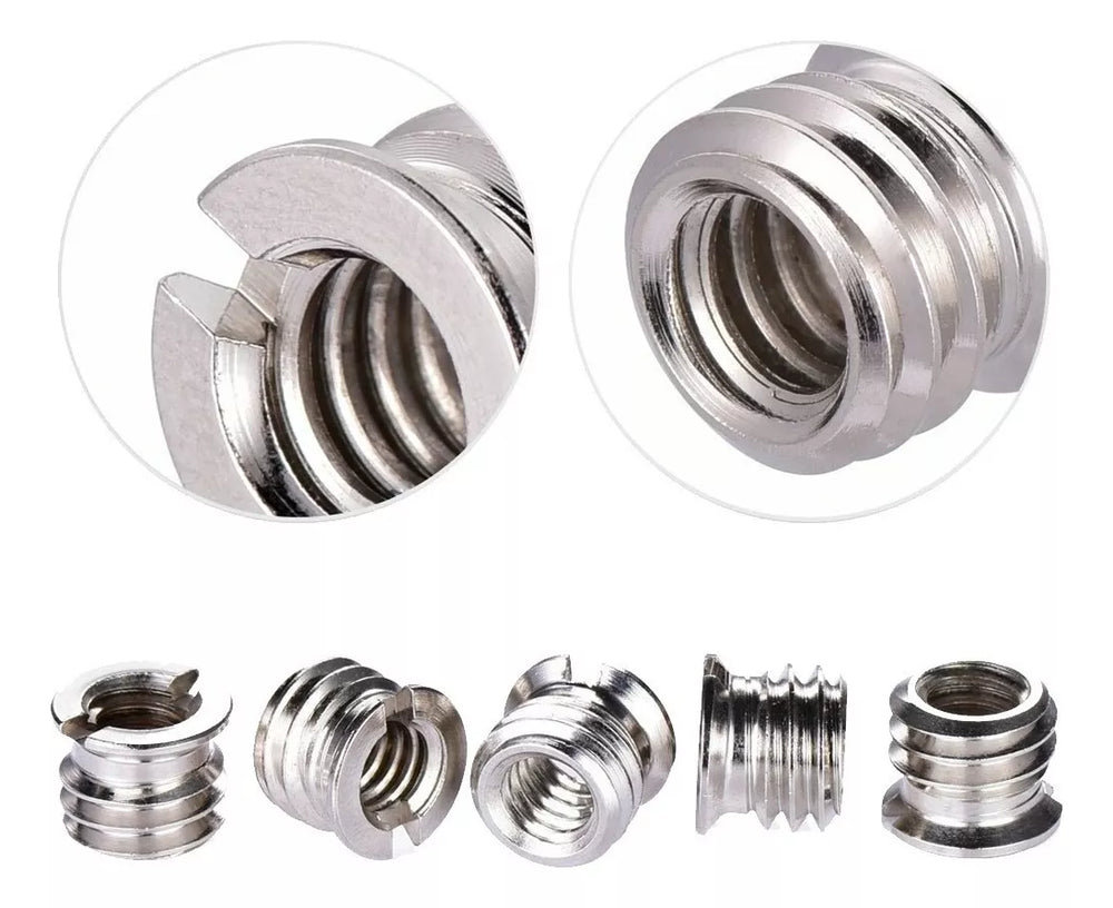 Adaptador De Rosca Tornillo De 1/4 A 3/8 Tripode Cabeza