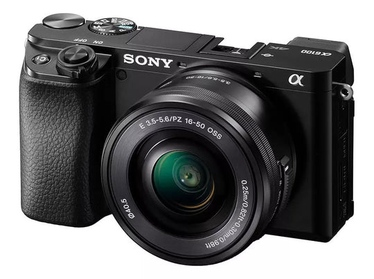 Cámara Sony Alpha a6100 Mirrorless Con Lente Zoom De 16-50mm