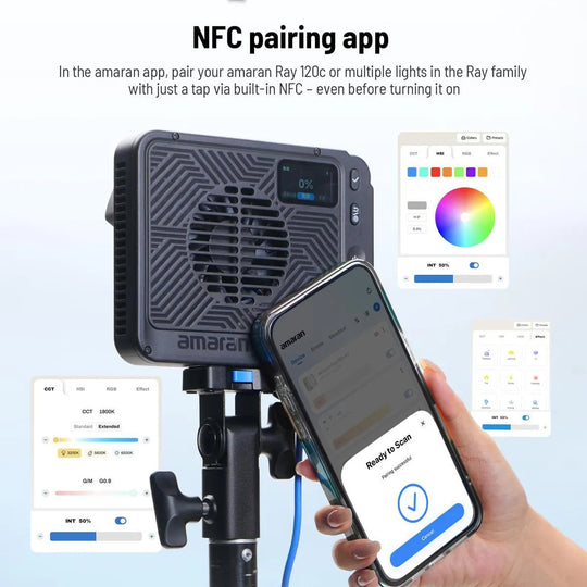 Lampara Led Rgb 120W + Octabox De 30Cm AMARAN