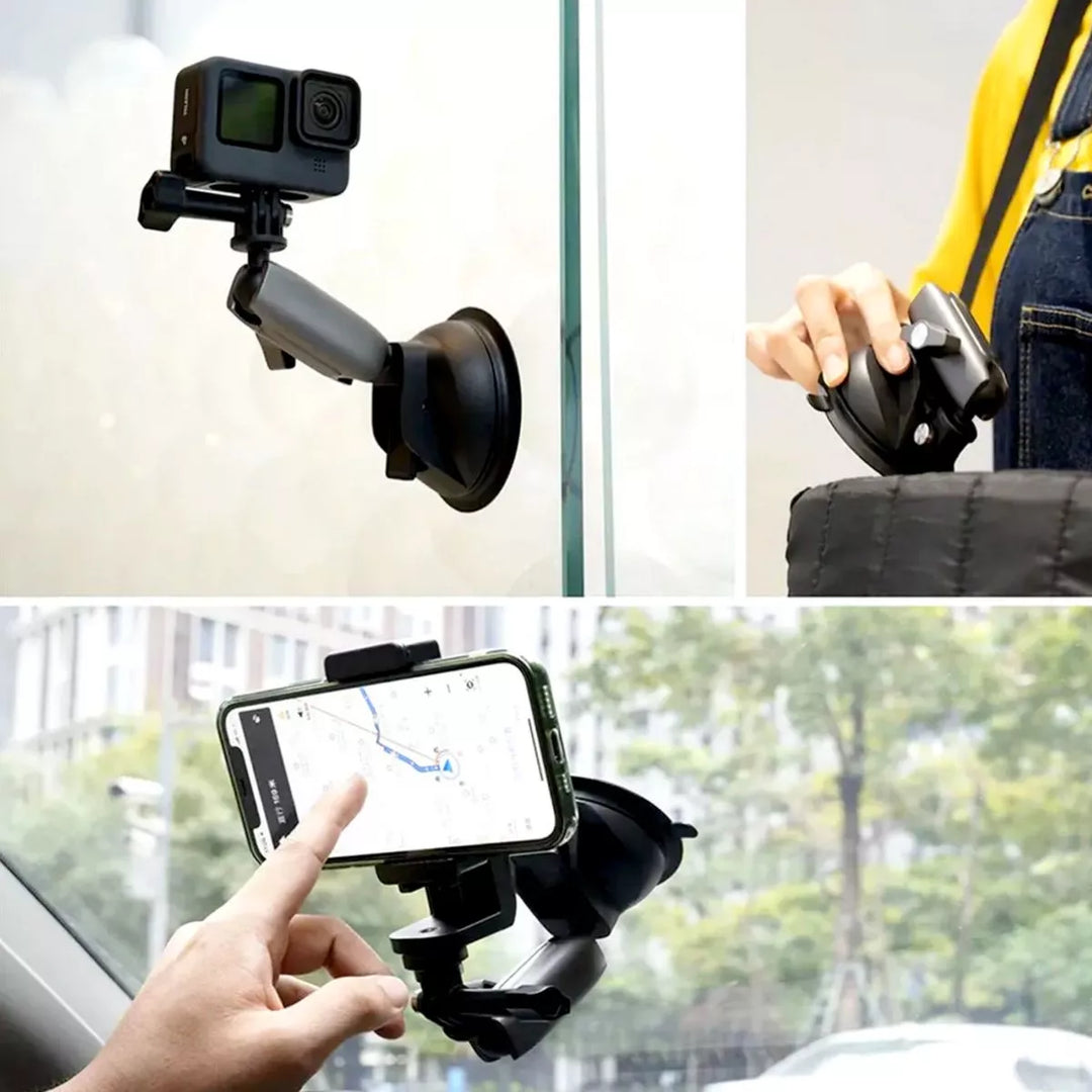 Soporte Chupa Ventosa Telesin Para Cámaras Accion Gopro Insta Celular