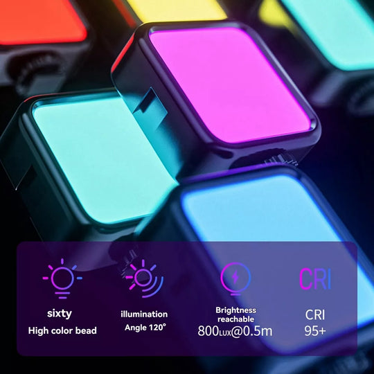 Panel Luz Led Rgb Multicolor Portátil Recargable