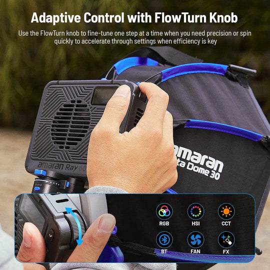 Lampara Led Rgb 60W + Octabox De 30Cm AMARAN