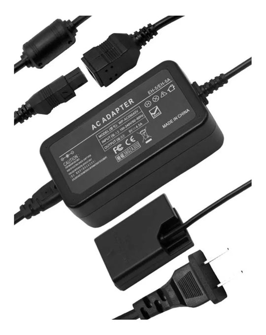 Adaptador Corriente Directa Para Camara Nikon de Bateria EN-EL14 NIKON D3100 D3200 D3300 D3500 D5100 D5200 D5300 D5500 P7000 P7100 P7700 D7800