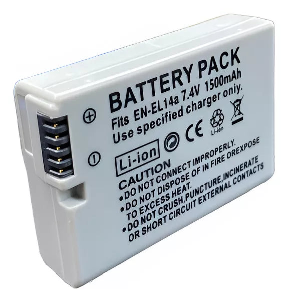 Batteria E Caricabatterie USB EN-EL14 Per Nikon - Compatibile Con Modelli D3100-D5600 - Foto 8