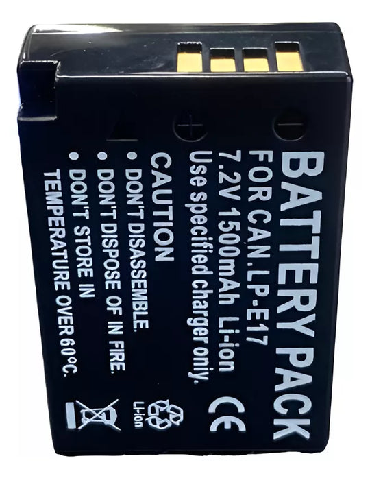 Bateria LP-E17 Para Canon EOS M3- M5- 750D- T6i- 760D- T6s- 77D- 800D- T7i- M6- 200D- SL2- 250D- SL3- 850D- T8i