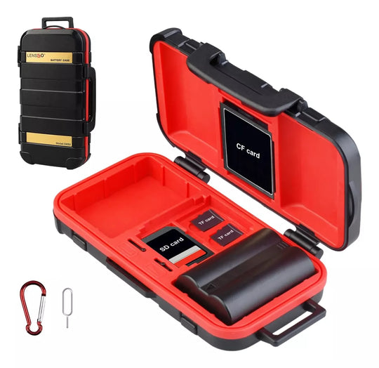 Estuche Portamemorias Y Baterias Para Camara Lensgo D850