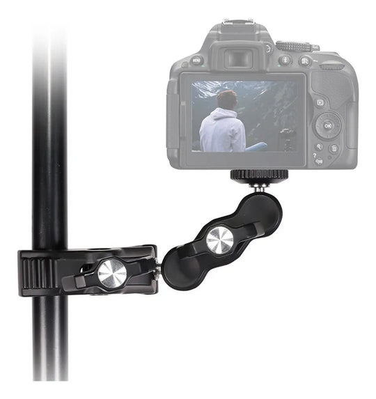 Clamp Multifuncional Con Rotula Para Accesorios Fotograficos