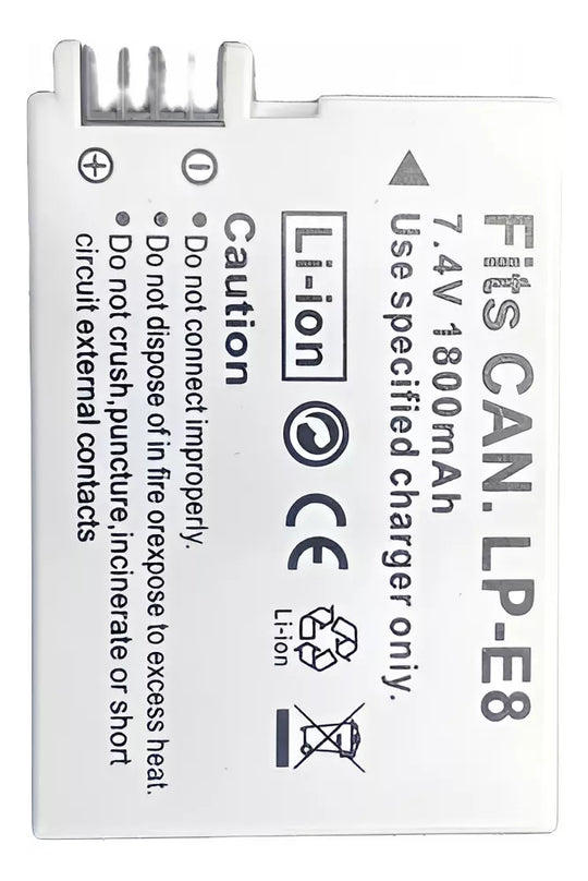 Bateria LP-E8 Para Canon CANON EOS 550D- T2i- 600D- T3i- 650D- T4i- 700D- T5i