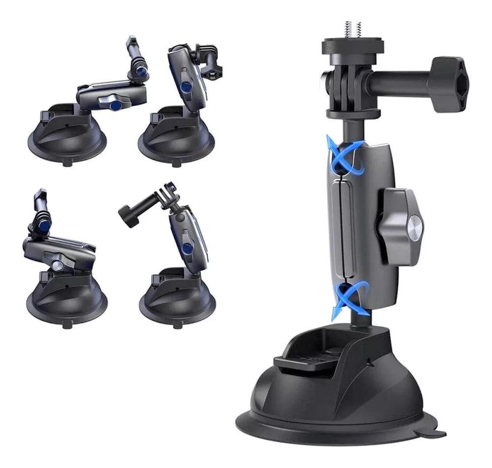 Soporte Chupa Ventosa Telesin Para Cámaras Accion Gopro Insta Celular