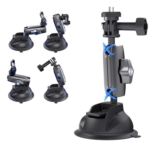 Soporte Chupa Ventosa Telesin Para Cámaras Accion Gopro Insta Celular
