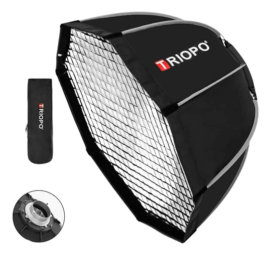 Octabox Triopo Montura Bowens 55cm Con Grid / Panal