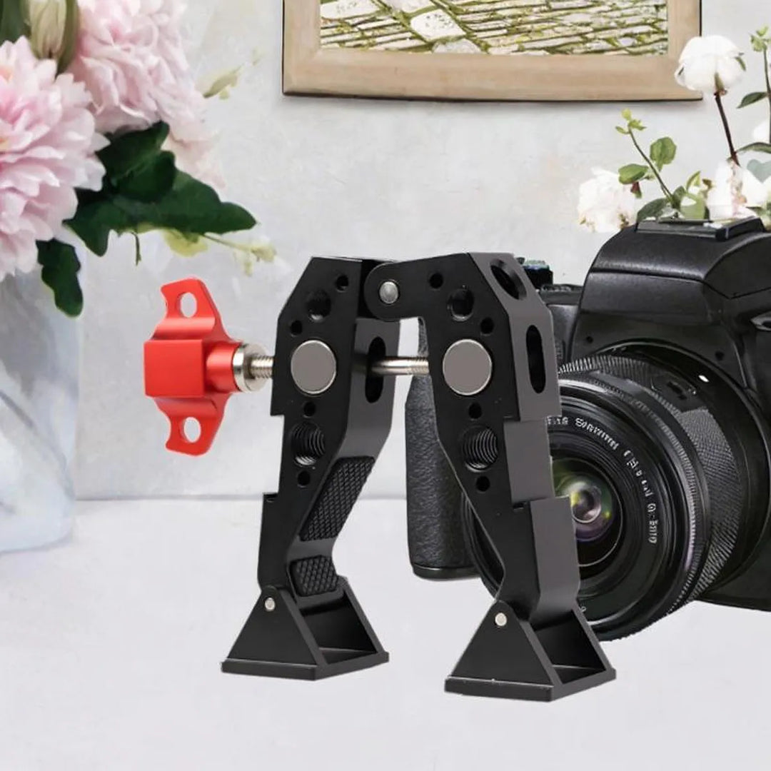 Abrazadera Doble Tipo Cangrejo Para Accesorios Fotograficos