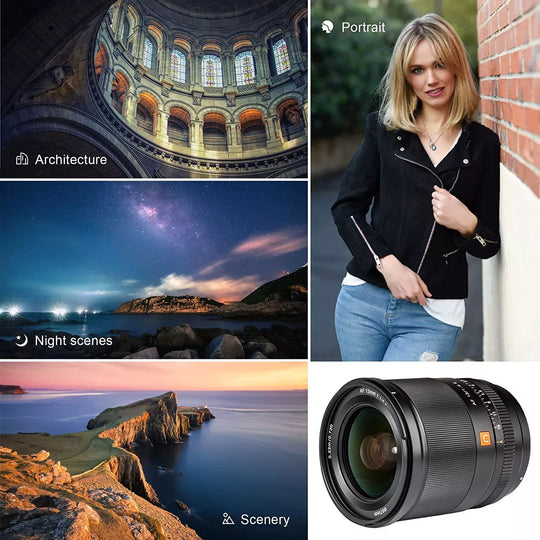 Lente Viltrox Gran Angular 13mm f/1.4 APS-C Autofocus Para Montura Sony E