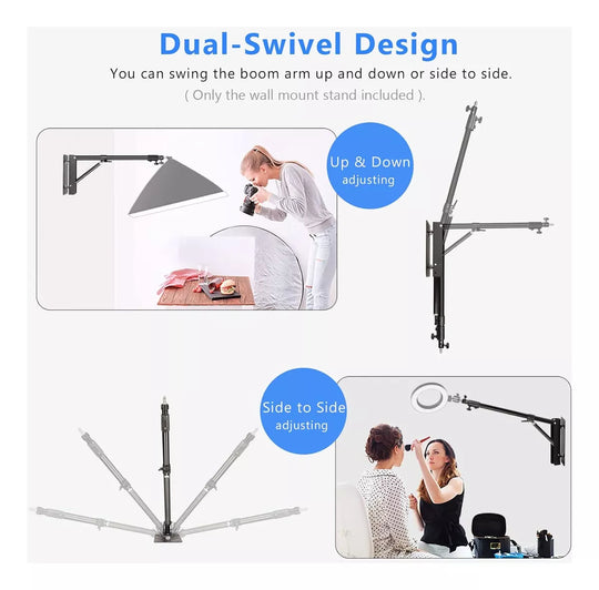 Soporte Brazo De Pared Triangular Para Montaje de Iluminacion