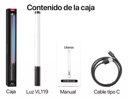 Luz Led De Fotografia Ulanzi VL119 Rgb 2500-9000K 7.5 W