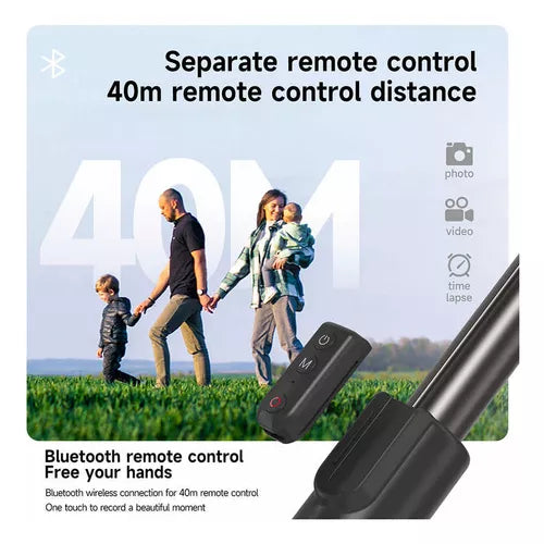 Selfie Stick Telesin Gopro O Celular Control Bluetooth 60cm - 1.3m