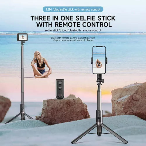 Selfie Stick Telesin Gopro O Celular Control Bluetooth 60cm - 1.3m