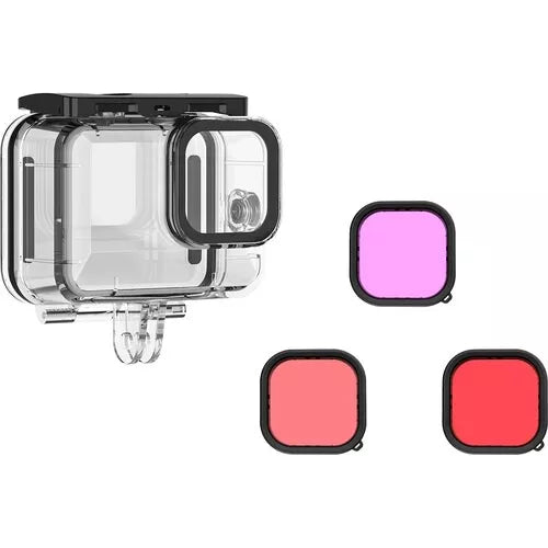 Kit TELESIN Carcasa Sumergible Filtros Gopro Hero 9/10/11/12