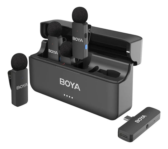 Microfono Inalambrico De Solapa X4 Tipo C Boya