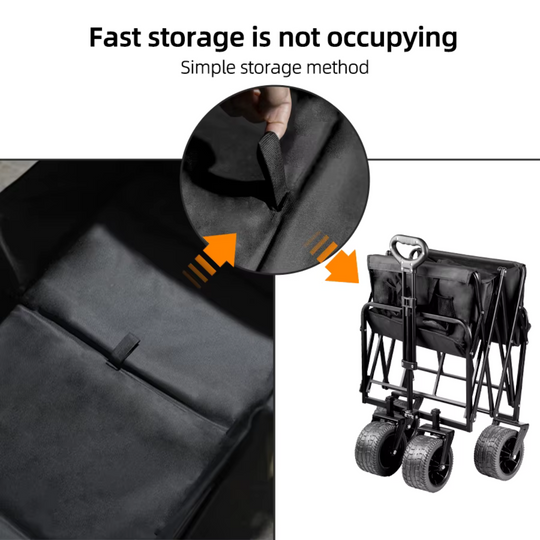 Carrito Plegable Transportador Para Equipos Pesados Hasta 90kg Ruedas Grandes