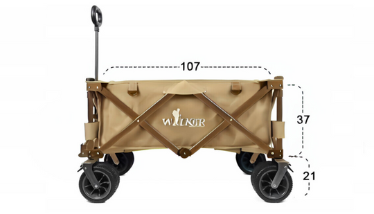 Carrito Plegable Transportador Hasta 100kg Ruedas Grandes