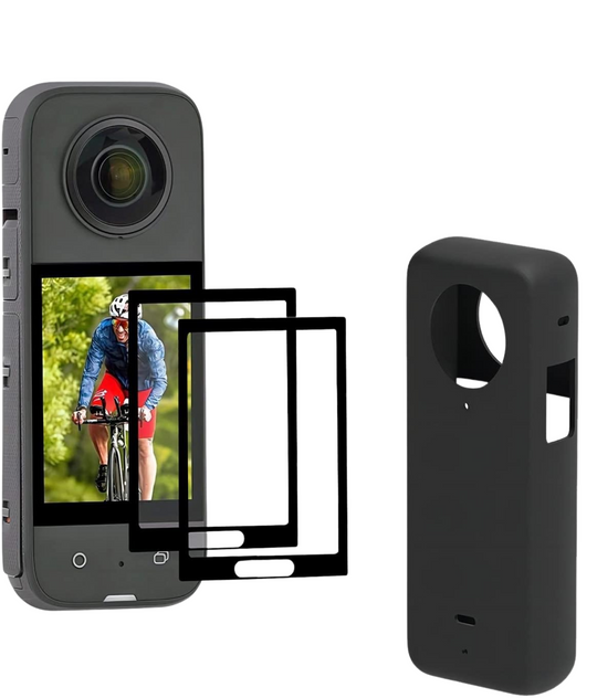 Combo Insta360 X3 Funda Silicona+protector Pantalla