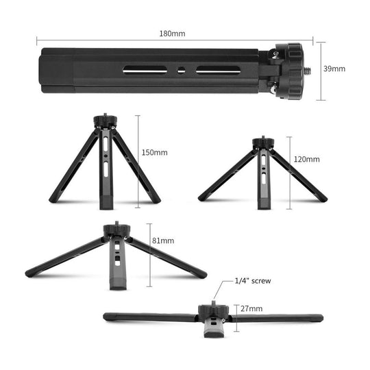 Mini Trípode De Metal Para Cámara Celular Estabilizador 1/4